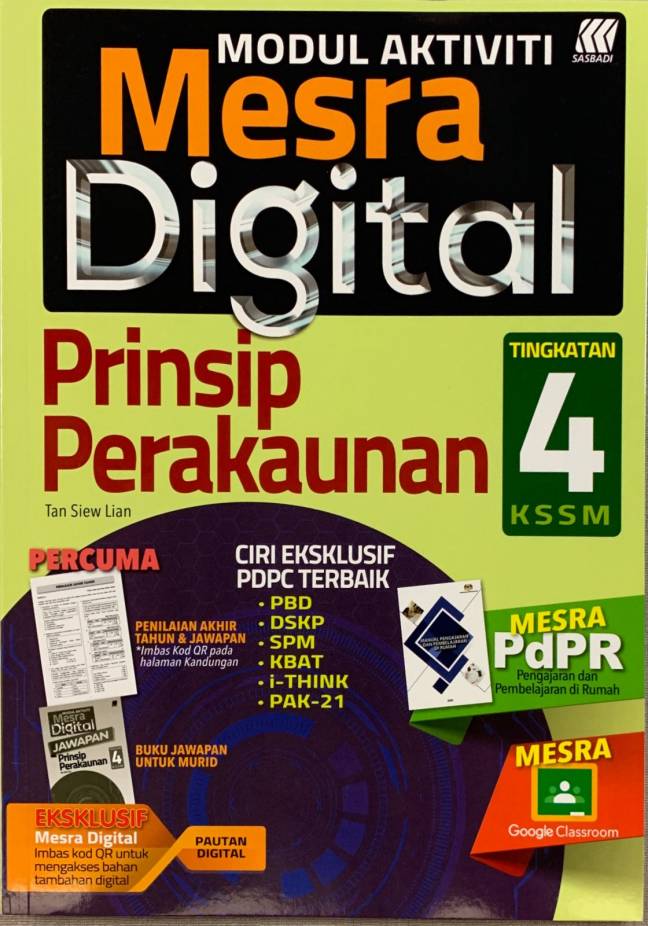 MODUL AKTIVITI MESRA DIGITAL PRINSIP PERAKAUNAN TINGKATAN 4  No.1