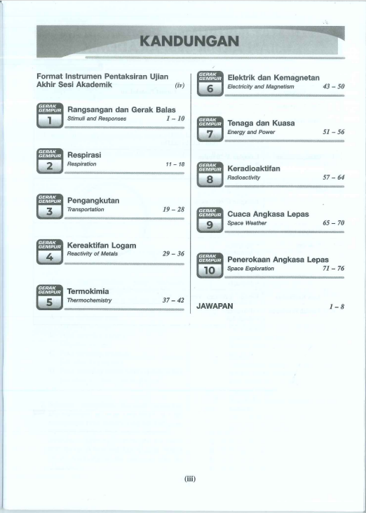 Gerak Gempur Kssm Sains Ting No Online Bookstore Revision