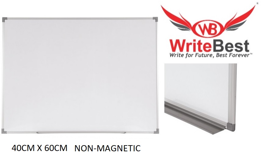 WRITEBEST SINGLE SIDED NON-MAGNETIC WHITEBOARD (45CM X 60CM) - No.1 ...