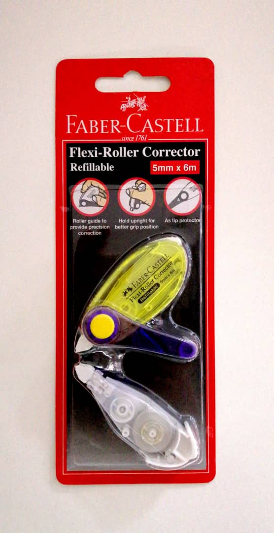 FABER-CASTELL CORRECTION TAPE REFILLABLE 5MM X 6M #169102 - No.1