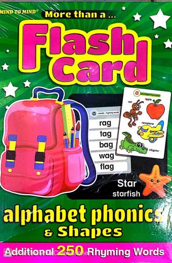 MORE THAN A FLASH CARD ALPHABET PHONICS & SHAPES