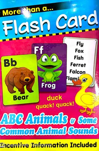 MORE THAN A FLASH CARD ABC ANIMALS & SOME COMMON ANIMAL SOUNDS