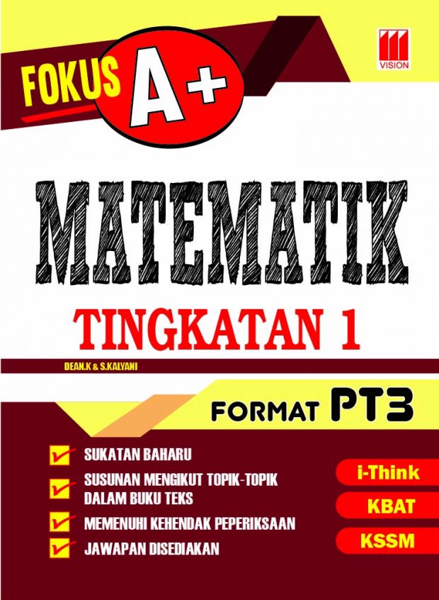 Fokus A 2020 Matematik Tingkatan 1 No 1 Online Bookstore Revision Book Supplier Malaysia