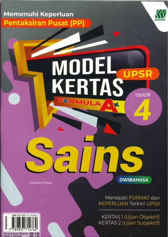 MODEL KERTAS FORMULA A+ UPSR SAINS TAHUN 4 - No.1 Online 