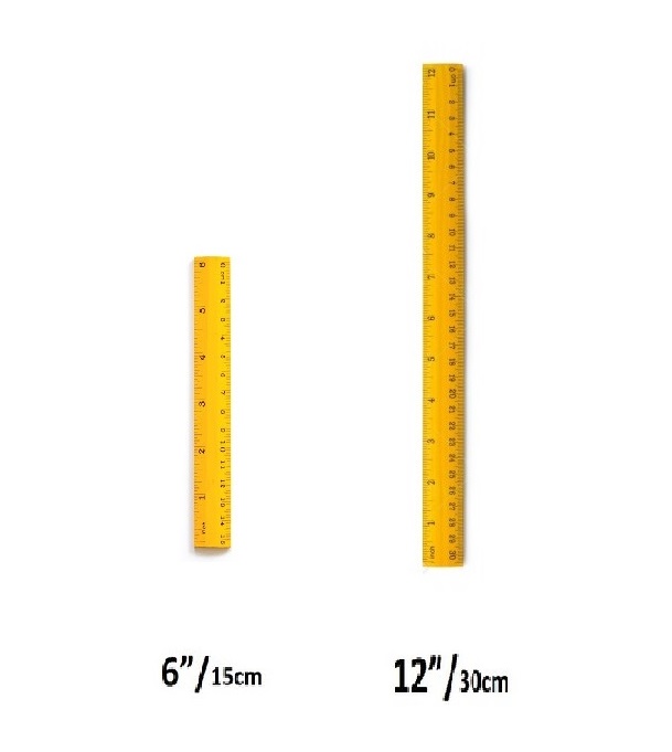 Wooden Scale/Ruler (30 cm/ 12) -Pack of 10