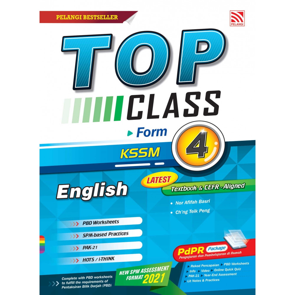 BUKU LATIHAN TOP CLASS 2021 ENGLISH FORM 4 - No.1 Online ...