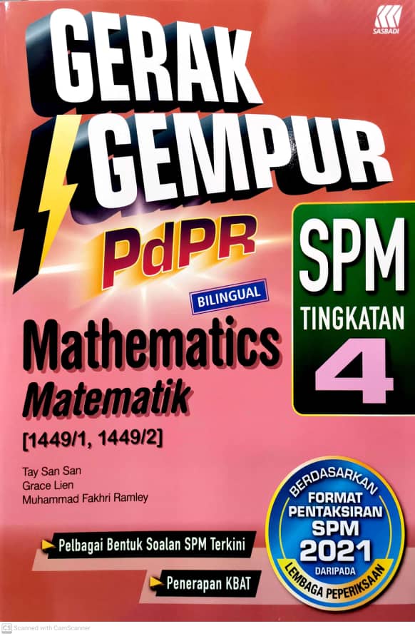 Gerak Gempur Pdpr Spm Matematik Bilingual Tingkatan 4 No 1 Online Bookstore Revision Book Supplier Malaysia