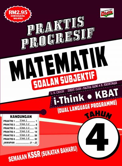 Praktis Progresif 2021 Matematik Tahun 4 Soalan Subjektif No 1 Online Bookstore Revision Book Supplier Malaysia