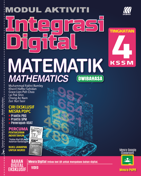 Buku Latihan Kerja 2022 Modul Integrasi Digital Kssm Matematik Bil Tingkatan 4 No 1 Online Bookstore Revision Book Supplier Malaysia
