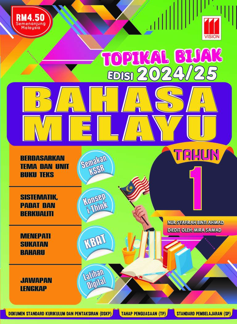 2024 / 2025 BUKU LATIHAN / KERJA TOPIKAL BIJAK BAHASA MELAYU TAHUN 1 ...