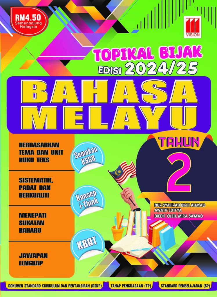 2024 / 2025 BUKU LATIHAN / KERJA TOPIKAL BIJAK BAHASA MELAYU TAHUN 2 ...