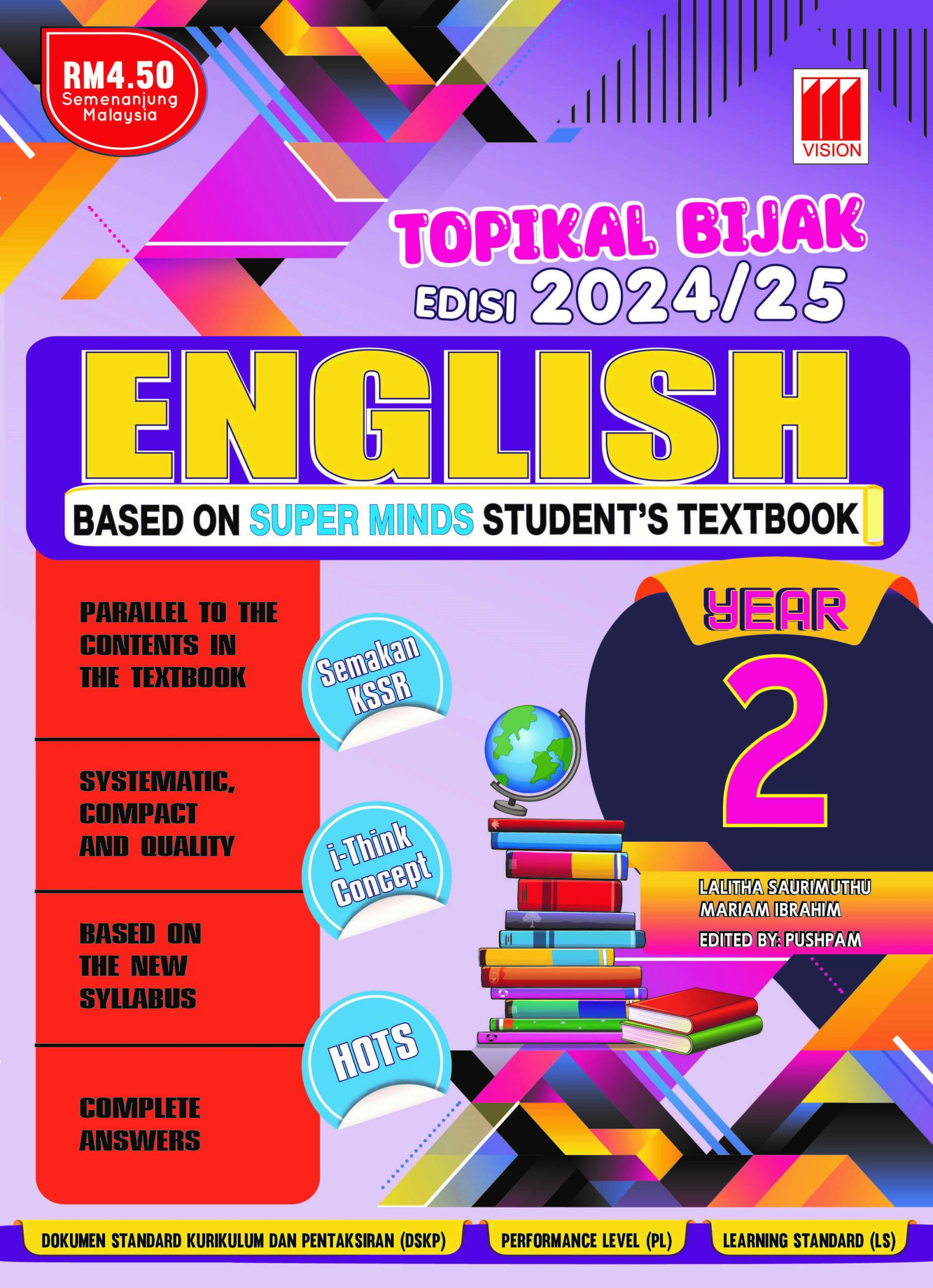 2024 / 2025 BUKU LATIHAN / KERJA TOPIKAL BIJAK ENGLISH YEAR 2 - No.1 ...